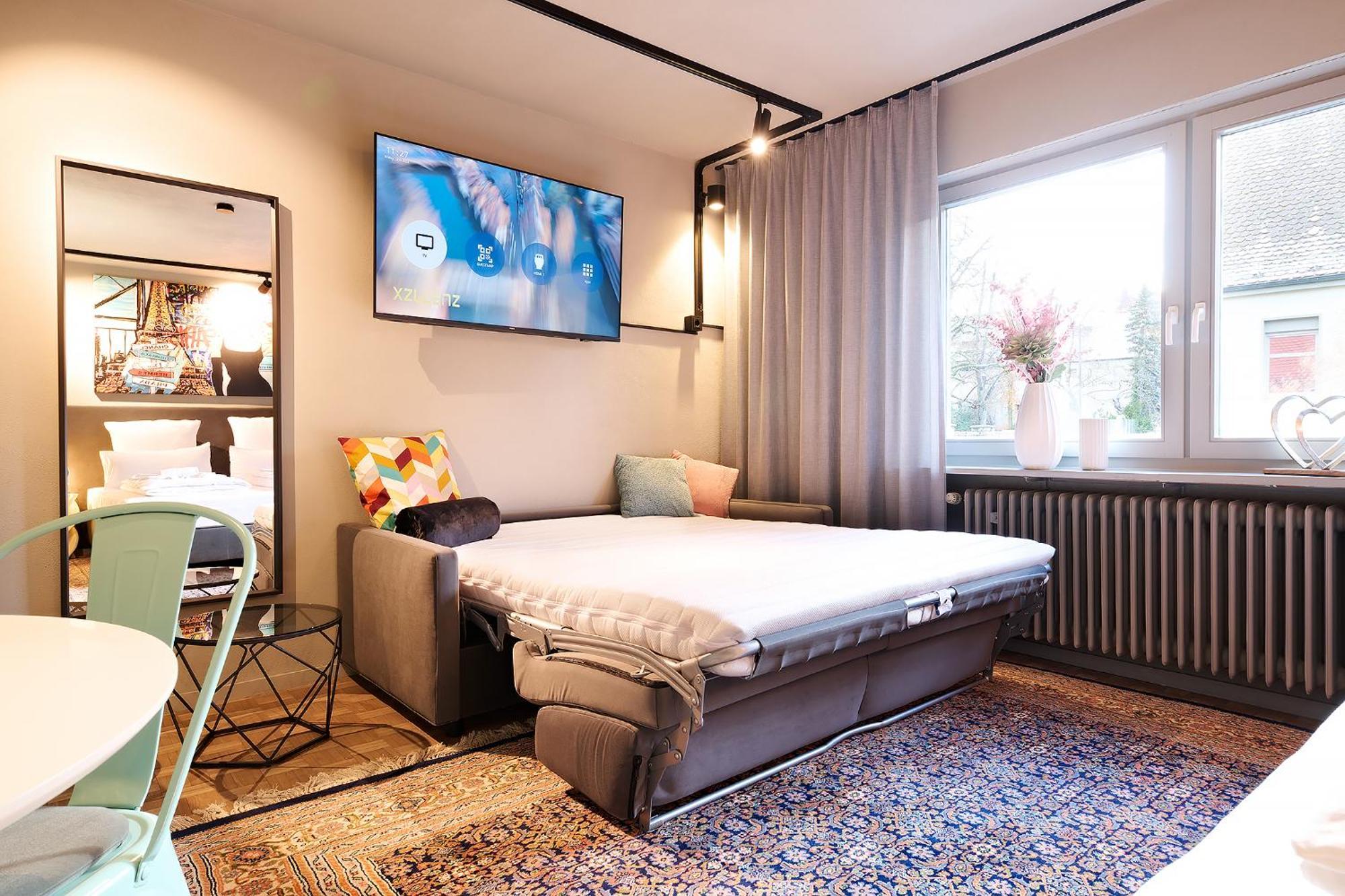 Ferienwohnung Xzllenz Kueche Bad S-Bahn Parken Smart-Tv Wellbeing Neunkirchen am Sand Zimmer foto
